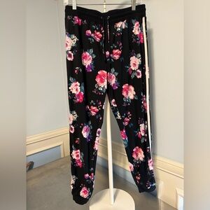 Eye Candy - floral print joggers /  pajama bottoms